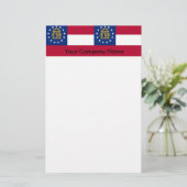 Stationery with Flag of Georgia Briefpapier (Staand voorkant)