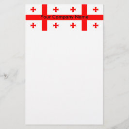 Stationery with Flag of Georgia Briefpapier