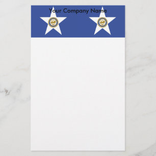 Stationery with Flag of Houston City, Verenigde St Briefpapier