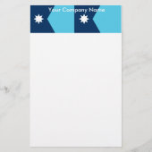 Stationery with Flag of Minnesota, USA Briefpapier (Voorkant)