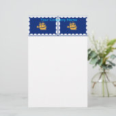 Stationery with Flag of Quebec City, Canada Briefpapier (Staand voorkant)