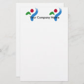 Stationery with Flag of Seoul, South Korea Briefpapier (Voorkant / Achterkant)