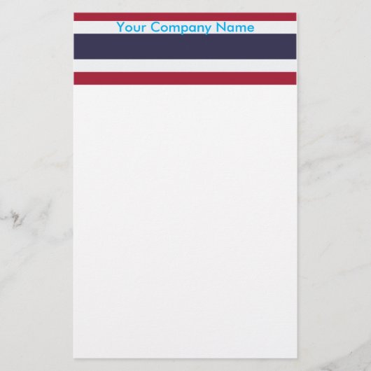 Stationery with Flag of Thailand Briefpapier (Voorkant)