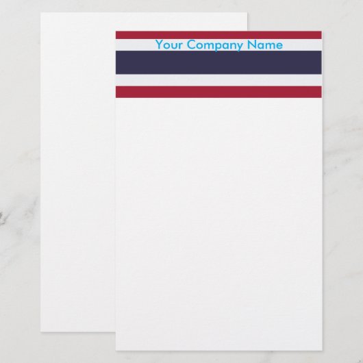 Stationery with Flag of Thailand Briefpapier (Voorkant / Achterkant)