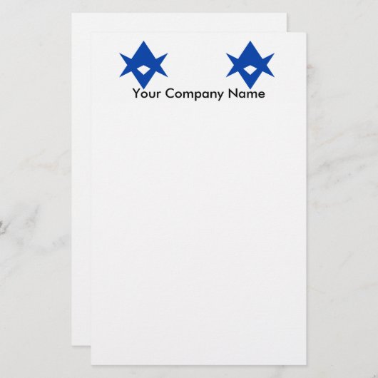 Stationery with Flag of Toyota City, Japan Briefpapier (Voorkant / Achterkant)