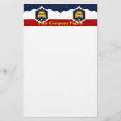 Stationery with Flag of Utah, USA Briefpapier (Voorkant)