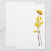 Stationery with yellow flowers briefpapier (Voorkant / Achterkant)