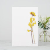 Stationery with yellow flowers briefpapier (Staand voorkant)