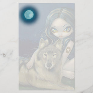 Stationery "Wolf Moon" Briefpapier