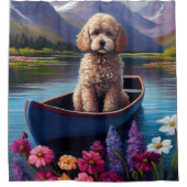 Stationig op een peddel: een Schilderachtig avontu Douchegordijn (Voorkant)