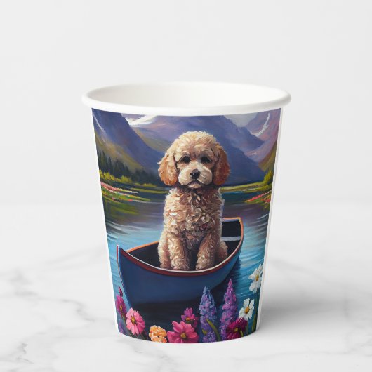 Stationig op een peddel: een Schilderachtig avontu Papieren Bekers (Achterkant)