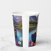 Stationig op een peddel: een Schilderachtig avontu Papieren Bekers (Rechts)