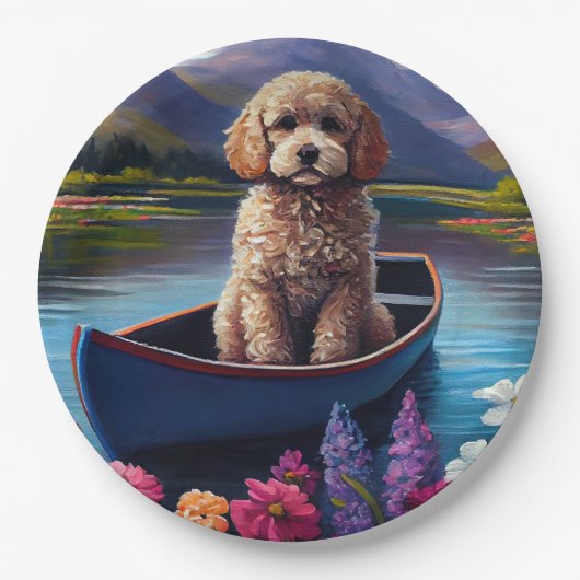 Stationig op een peddel: een Schilderachtig avontu Papieren Bordje (Voorkant)