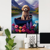 Stationig op een peddel: een Schilderachtig avontu Poster (Thuiskantoor)