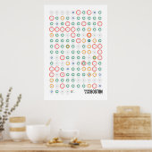 Stations & Lijnen: Boston (Licht) Poster (Keuken)