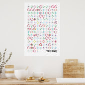 Stations & Lijnen: Chicago (Licht) Poster (Keuken)