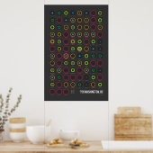 Stations & Lijnen: Washington, DC (Donker) Poster (Keuken)