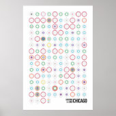 Stations & lines: Chicago (licht) Poster (Voorkant)