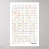 Stations & lines: New York City (licht) Poster (Voorkant)