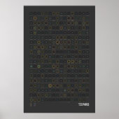 Stations & Lines: Parijs (Donker) Poster (Voorkant)