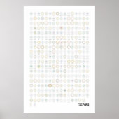 Stations & Lines: Parijs (licht) Poster (Voorkant)