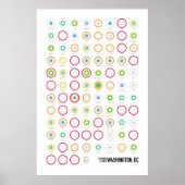 Stations & lines: Washington, DC (licht) Poster (Voorkant)