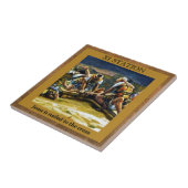 Stations of the Cross #11 of 15 Jesus nailed Tegeltje (Zijkant)