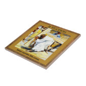 Stations of the Cross #2 of 15 Jesus Carries Cross Tegeltje (Zijkant)