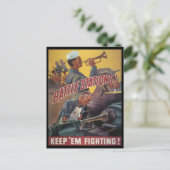 Stations tijdens de Tweede Wereldoorlog Briefkaart (Staand voorkant)