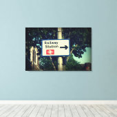 Stationscode Canvas Afdruk (Insitu (Houten vloer))