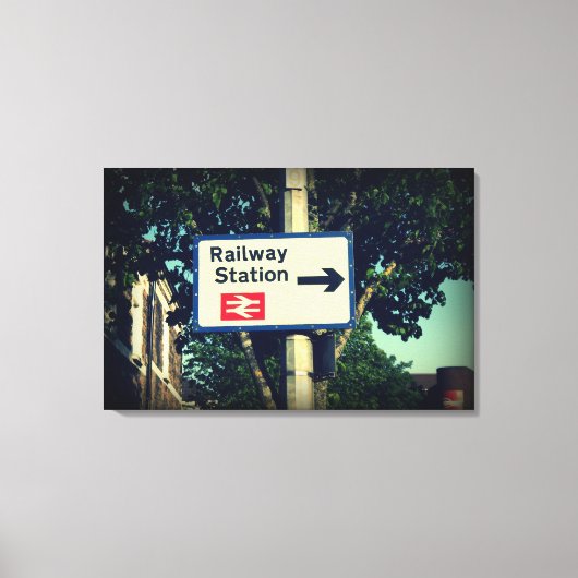 Stationscode Canvas Afdruk (Voorkant)