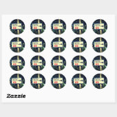 Stationscode Ronde Sticker (Vel)