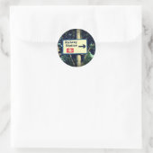 Stationscode Ronde Sticker (Tas)