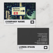 Stationscode Visitekaartje (Voorkant / Achterkant)