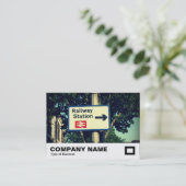 Stationscode Visitekaartje (Staand voorkant)