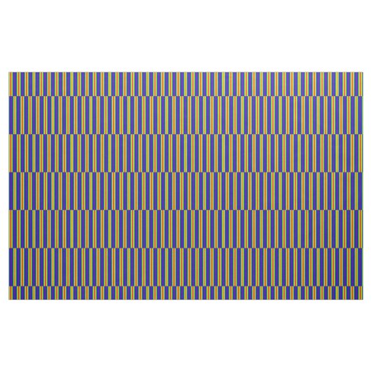 Stationsdec. van Bright regenboogkleurstrips Stof (Yard (91,4 cm))