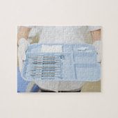 Stationsdienblad voor tandheelkundige verzorging legpuzzel (Horizontaal)