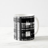 Stationsmunterblok met hoog contrast koffiemok (Voorkant rechts)