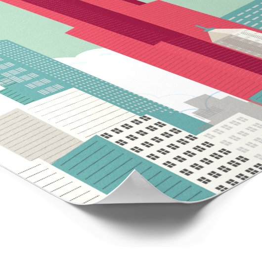 Stationsposter voor Chicago Poster (Hoek)