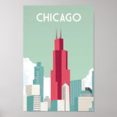 Stationsposter voor Chicago Poster (Voorkant)