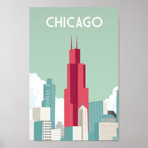 Stationsposter voor Chicago Poster