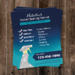 Stationsschoonmaakdienst Ocean Blue Flyer<br><div class="desc">Home Cleaning House Keeping Service Elegant Ocean Blue Flyers.</div>