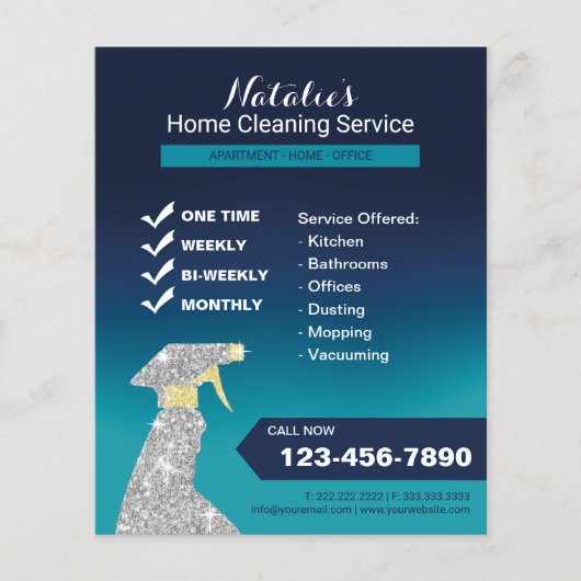 Stationsschoonmaakdienst Ocean Blue Flyer (Voorkant)