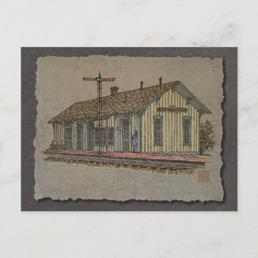 Stationstreinstation Briefkaart (Voorkant)