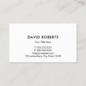 Stationsverpleging — Professional Visitekaartje (Achterkant)