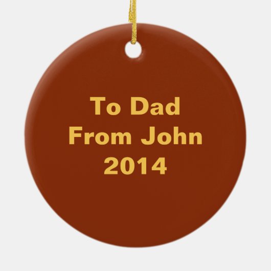 Stationswagon Retro (bruin en groen) Keramisch Ornament (Achterkant)