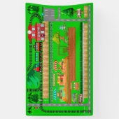 Stationswegen voor treinen, 3x5-banner spandoek (Verticaal)