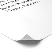 Stationszetplan voor de Mitzvah-tabel Poster (Hoek)