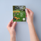 Stationszorg en landschapsontwerp flyer (Hand)