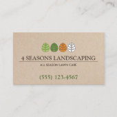 Stationszorg en landschapsontwerp voor alle seizoe visitekaartje (Voorkant)